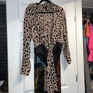 Leopard blouse/bodysuit